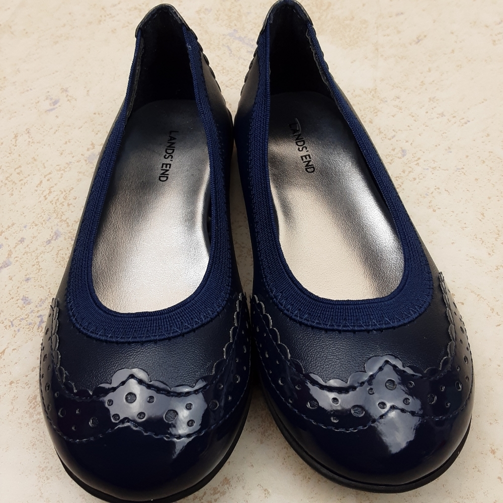 LANDS'END Girls Ballet Flats Size 9